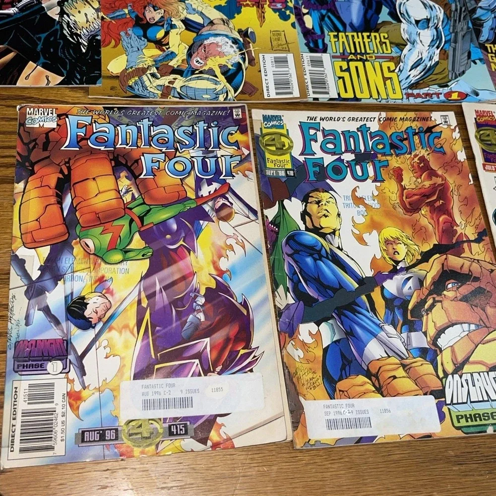Marvel Comics 1990s Fantastic Four Cable Hulk X-men Avengers Lot Of 19
